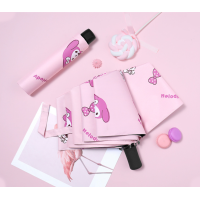 ราคา ร่มกันฝน 3ตอน ร่มพกพา พับได้ ร่มกันแดด กันUV ร่มใส ลายการ์ตูน ร่มคิตตี้ โดเรม่อน น่ารัก Cute Umbrella (15936134331)