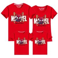 ราคา การ์ตูนอะนิเมะสไปเดอร์แมนพิมพ์ชุดครอบครัวเสื้อยืดแขนสั้นผ้าฝ้ายพ่อแม่ลูกชุดน่ารักคอกลมหลายสีเสื้อคู่ของขวัญวันวาเลนไทน์ (19578928776)