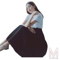 ราคา Maneenush กระโปรงพลีทยาว 30 38 ไม่มีกระเป๋า Free Size XL จีบเล็ก ทวิส กระโปรงนักศึกษา (3743252581)