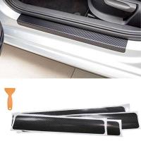 ราคา x4ชิ้น สติ๊กเกอร์คาร์บอนไฟเบอร์ กันรอย 3D สำหรับติดชายบันไดรถ 3D Carbon Fiber Sticker มี 3สีให้เลือก ดำ แดง น้ำเงิน (572434442)