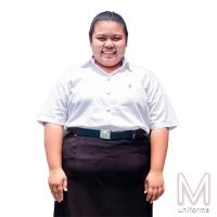 ราคา Maneenush เสื้อนักศึกษาแขนกระบอก ทรงบอย ไซส์ 44 56 แขนยาว 9 สีขาวนวล (4385570781)