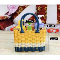 ราคา กระเป๋าสาน ตระกร้าหวายใส่สิ่งของต่าง ทรงแข็งงานสานแหน้นหนาสีสันสวยงาม (21199178810)