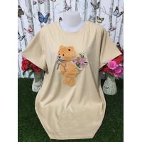 ราคา เสื้อยืด เสื้อผู้หญิง เสื้อยืด ผญสวยๆ เสื้อแฟชั่นผญ2023 เสื้อผ้าสาวอวบ เสื้อยืด oversize เสื้อแขนสั้น รุ่น1547 (19372175104)