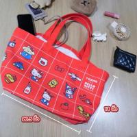 ราคา MOREBAGS 711ไทย Hello Kitty Canvas Bag กระเป๋าโท้ทการ์ตูนน่ารักความจุขนาดใหญ่ (21585103070)