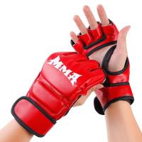 ราคา นวมชกมวย ฟรีไซส์ ถุงมือ MMA ครึ่งนิ้ว UFC Sanda ถุงมือผู้ใหญ่แบบหนา กระสอบทราย ถุงมือต่อสู้ ชกต่อย นวมชกมวยครึ่งนิ้ว สีดำ สีแดง สีขาว นวมชกมวย มีความยืดหยุ่นสูง (21474833372)