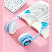 ราคา VIV 23M Cute Cat Claw Bluetooth earphone Cat ear luminous wireless headset headsetGaming headphones computer headphones (21304227574)