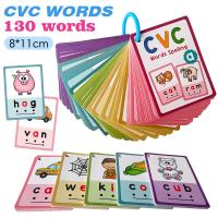 ราคา บัตรคำศัพท์ Phonics Readers Flash Cards การ์ดแบบฝึกหัดอ่าน การ์ดคำศัพท์ Flashcards for Beginners Young Readers Kids Vocabulary English Words Interactive Learning Educational Tool Activities แฟลชการ์ด 