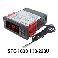 ราคา 1ชิ้น STC 1000 12โวลต์24โวลต์110 220โวลต์เทอร์โมสตัทรีเลย์เทอร์โมสตัทควบคุมจอ LCD ดิจิตอลวัดอุณหภูมิด้วยตัวควบคุมอุณหภูมิดิจิตอล LED 10A ความร้อนและความเย็น STC 1000เซ็นเซอร์1เมตรตัวควบคุมอุณหภูมิฮีตเ