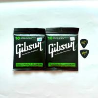 ราคา เซ๊ต2 ชุดสายกีตาร์โปร่ง Gibson 10 47 จำนวน2 ชุด สายกีตาร์คุณภาพยอดเยี่ยม สุดคุ้ม สุดประหยัด แถมฟรีปิ๊ก2 ชิ้น พร้อมส่ง (21445192924)