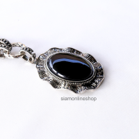 ราคา VINTAGE NECKLACE สร้อยคอวินเทจ ประดับหิน เลือกแบบและสีได้ หินเทอร์ควอยซ์ รุ่น siam vintage1060 by siamonlineshop (21310260507)