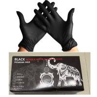 ราคา 100 ชิ้น สีดำ ถุงมือยาง ถุงมือไนไตรล์ขนาด ไม่มีแป้งคุณภาพดีที่สุด S M L ถุงมือไนไตรล์ ถุงมือยาง ถุงมือสัก ร้านสัก (21642255163)