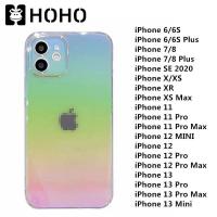 ราคา HOHO เคสใช้สำหรับไอโฟน เคสใสไอโฟน เคสใสสรุ้ง iPhone 7 8 Plus X XR XS Max 11 12 13 Pro Max 12 13 Mini SE 3 2020 2022 สายรุ้งไล่โทนสีนิ่ม เคสไอโฟน เคสใสสีรุ้งใช้สำหรับไอโฟน (14056284081)