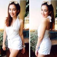 ราคา 2BEll เสื้อเรยอนผูกคอโชว์หลังใส่แล้วดูแพงไม่สก๊อย 85 (19540025009)