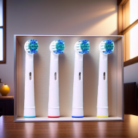 ราคา Oral B หัวแปรงสีฟัน หัวแปรงสีฟันไฟฟ้า แพ็ค4ชิ้น เปลี่ยนหัวแปรงสีฟันสำหรับ Oral B แปรงสีฟันไฟฟ้า (21414391753)