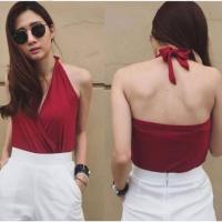 ราคา 2BEll เสื้อเรยอนผูกคอโชว์หลังใส่แล้วดูแพงไม่สก๊อย 85 (19540025011)