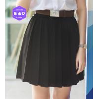 ราคา กระโปรงพลีท จีบรอบนักศึกษา จีบเล็ก จีบทวิต ฟรีไซส์ เอว22 32 (10520912359)