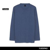ราคา Yuedpao ยอดขาย No 1 รับประกันไม่ย้วย 2 ปี เสื้อยืดเปล่า เสื้อยืดสีพื้น เสื้อยืดแขนยาว สีฟ้าคราม (18685649084)