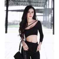 ราคา 2BEll Body suit ปาดไหล่แขนยาวข้างเดียวแล้วยังเว้าเอวอีกสวยสบัดไปเลยจ้า JJ6 (19541902056)