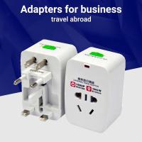 ราคา หัวแปลงปลั๊กไฟ ใช้ได้ทั่วโลก International Travel Adapter 2 USB Ports อะแดปเตอร์การเดินทาง Universal Worldwide Adapters B29 (18836258768)
