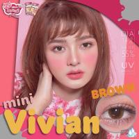 ราคา คอนแทคเลนส์ Mini Vivian Brown Gray Kitty Kawaii ขนาดมินิ (18467968406)