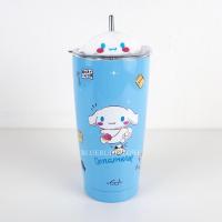 ราคา แก้วเก็บเย็น 600ml แถมหลอดสแตนเลส ลายซานริโอ้ SUS304 Sanrio คุโรมิ ชินนาม่อน คิตตี้ Bluerubystore (20046336406)