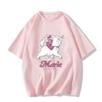ราคา พร้อมส่งจากกทม มาถึงใน 3วัน print T shirt Marieลูกแมวน่ารักพิมพ์เสื้อยืดแขนสั้นหลวม (21065460291)