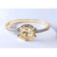 ราคา ชุบทอง 24k กำไลกังหันหมุนได้ นำโชค มงคล กำไลนำเข้า สร้อยข้อมือเพชร (21390162932)