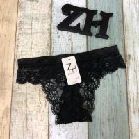 ราคา กางเกงชั้นในจีสตริงลูกไม้ด้านหลังผูกโบว์ ผ้านิ่มใส่สบาย ZH 1935 (21365120141)