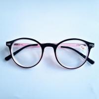 ราคา แว่นสายตาสั้นขาสปริง ทรงหยดน้ำ กรอบพลาสติก 3198 (20985866601)