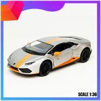 ราคา โมเดลรถเหล็กแลมโบกีนี่ Lamborghini Huracan LP610 4 Avio Scale 1 32 KINSMART สีด้าน (10911393404)