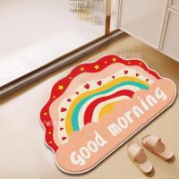 ราคา HΛSE พรมเช็ดเท้า พรมซับน้ำ พรมเช็ดเท้ากันลื่น ซับน้ำดี พรมขนนุ่ม พรมเช็ดเท้าหน้าประตู พรมเช็ดเท้าห้องน้ำ พรม พรมเช็ดเท้าขนนุ่มลายน่ารัก 40 60ซม (15487803278)