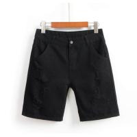 ราคา กางเกงยีนส์ทรงบอย3ส่วนเอวสูงปี๊ดด สีดำ ฟอกแต่งขาดหน้า1ขีด (21478403897)