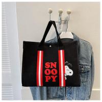 ราคา BG61 กระเป๋าถือผ้าแคนวาส ผ้าหนา ใบใหญ่จุของได้เยอะ มีซ่องด้านใน ซับในหนา ลายการ์ตูน (21596026600)