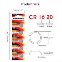 ราคา ของแท้ CR2032 ถ่านกระดุม Panasonic รุ่น CR2032 CR2025 CR2016 CR1632 CR1620 CR1616 CR1220 3V Lithium Battery พร้อมส่ง 1 Pack มี 5 pcs (21510535138)