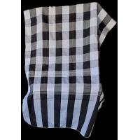 ราคา ผ้าขาวม้าไทยลายตัดขาวดำสีสวยเนื้อผ้าดี เย็บขอบสองรอบทั้งสี่ด้านผืนใหญ่พิเศษขนาด 90x200 ชม ผ้าฝ้ายเนื้อดี สีไม่ตก ซักง่าย แห้งไว (21425815105)