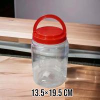 ราคา กระปุกฝาแดง 8 เหลี่ยม เล็ก ใหญ่ มีหูหิ้ว ไม่มีหู ขวดโหลฝาแดง โหลพลาสติกใส ขวดโหล กระปุกใส่ขนม แพ็ค6และ12ชิ้น (21046679896)