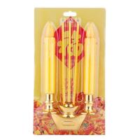 ราคา LEDธูปไฟฟ้า 3 ดอก พร้อมเชิงเทียน 1 คู่ ชุดธูปและเชิงเทียนบูชาไฟฟ้า แบบใส่ถ่าน แถมถ่านฟรีพร้อมใช้งาน (19779454144)