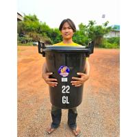 ราคา ถังน้ำ 2224 GL หูล็อคแน่น สีดำ ขนาดใหญ่ ถังพลาสติก ถังน้ำพลาสติกมีฝา ถังแกลลอน แข็งแรง หนา (21623340125)