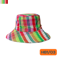 ราคา HB1 หมวกลายผ้าขาวม้า รุ่นปีกกว้าง (21402581979)