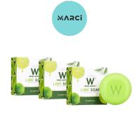 ราคา 3 ก้อน Wink White LIME SOAP 80 กรัม ก้อน สบู่มะนาว วิงค์ไวท์ (21278373717)