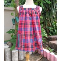 ราคา เสื้อคอกระเช้า เสื้อผู้สูงอายุ เสื้อผ้าขาวม้าผ้าฝ้าย (12369099213)