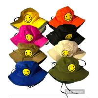 ราคา FASHION หมวกบักเก็ต งานแฟชั่น ลายแฟชั่น ปักลายหน้ายิ้ม ครบ 8 สี เนื้อผ้าดี มีเชือกรัดคาง หมวกกันแดด ปีกแบน พร้อมส่ง (21360617438)