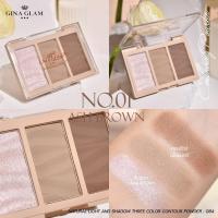 ราคา GINA GLAM NATURAL LIGHT AND SHADOW THREE COLOR CONTOUR G64 จีน่า กัมป์ เนเชอรัล ไลท์ คอนทัวร์ x 1 ชิ้น abcmall (21399567544)