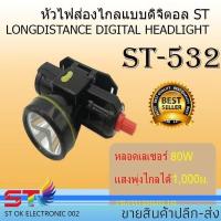 ราคา ไฟฉายคาดหัว กันน้ำ ไฟฉาย ไฟคาดหัว ส่องสว่างระยะไกล LED หน้าไฟ ปรับไฟได้2ระดับ ไฟส่องกบ แบตอึดไฟคาดหัวST 532 (21537801225)