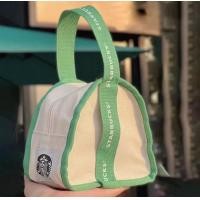 ราคา กระเป๋าถือ กระเป๋าผ้าแคนวาส ทรงสามเหลี่ยม ลาย Starbucks สไตล์มินิมอล ทนทาน (19118396207)