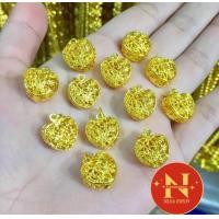 ราคา จี้ ทอง รูปหัวใจดาวถุงทองหัวใจฉลุ งานสวยใส่เสมือนจริง งานหุ้ม ชุบทอง ห้างทองนพคุณ (19468921155)