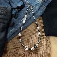 ราคา สร้อยคอลูกปัดแฟชั่นสีดำ สำหรับหญิงและชาย พร้อมส่ง (21386761799)