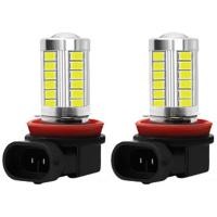 ราคา แพ็ค2ไฟตัดหมอกLED H11หลอดไฟตัดหมอกกันน้ำ H7 H8 H9 9005 HB3 9006 HB4 หลอดไฟ LED สีขาว ไฟเปลี่ยนแบบปลั๊กแอนด์เพลย์ไฟตัดหมอก 6000K ไฟตัดหมอกรถยนต์ (21502929561)