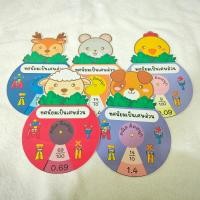 ราคา สื่อการสอนคณิตศาสตร์ประถมศึกษา วงล้อทศนิยมเป็นเศษส่วน (21497429721)