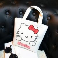 ราคา กระเป๋าถือ ทรงช้อปปิ้ง ใบเล็ก สีขาว ลายการ์ตูน ผ้าแคนวาส น้ำหนักเบา พกพาสะดวก (18862738460)